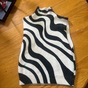 Zara turtleneck/sleeveless sweater